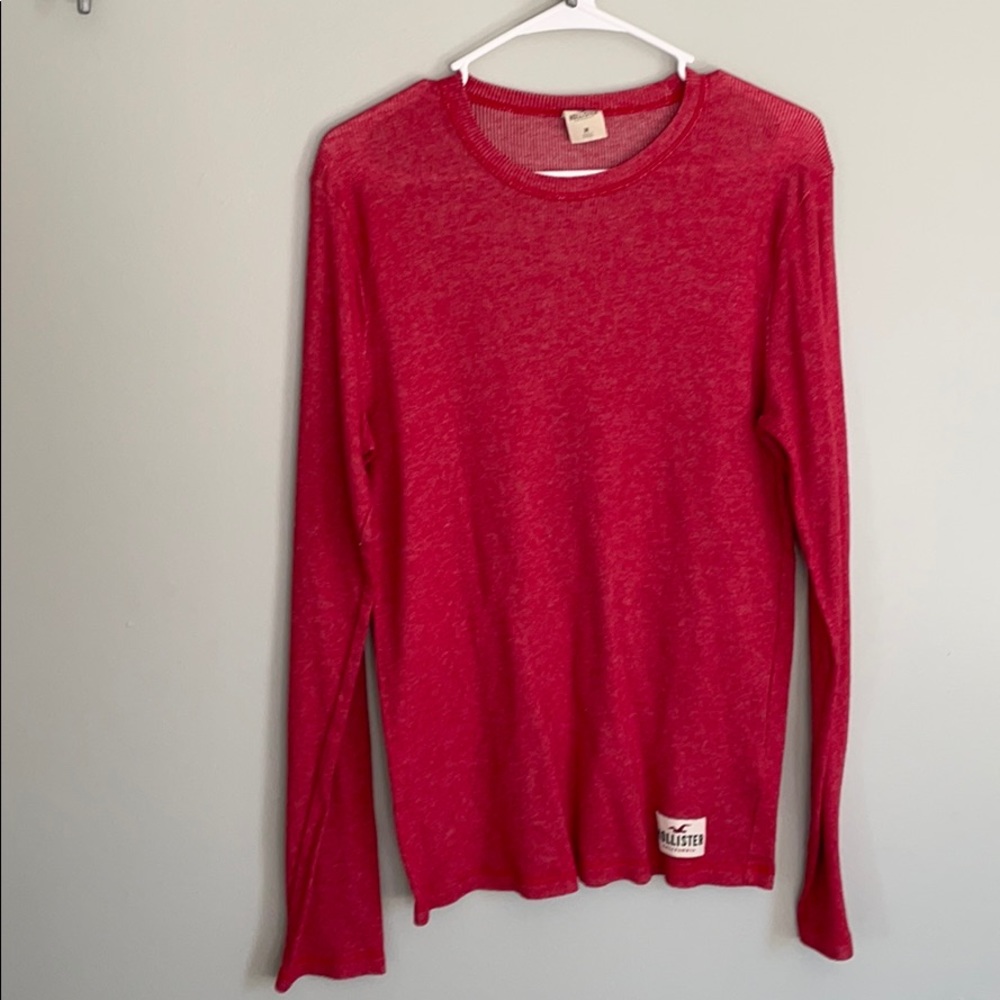 Scarlet red hollister long sleeve